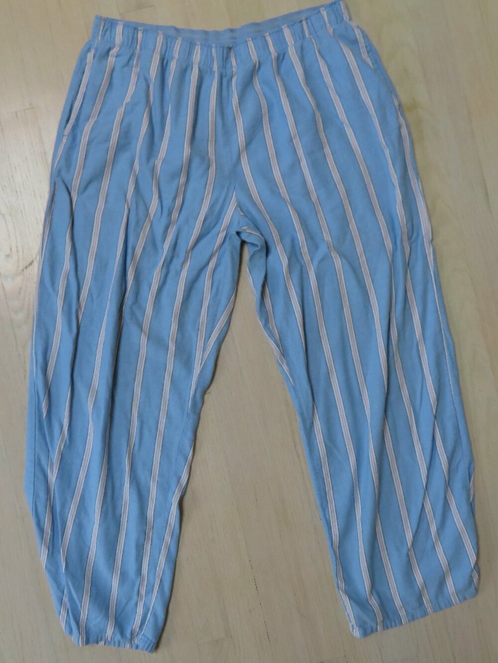 Blue Pink Striped Pajama Pants Colsie size Large